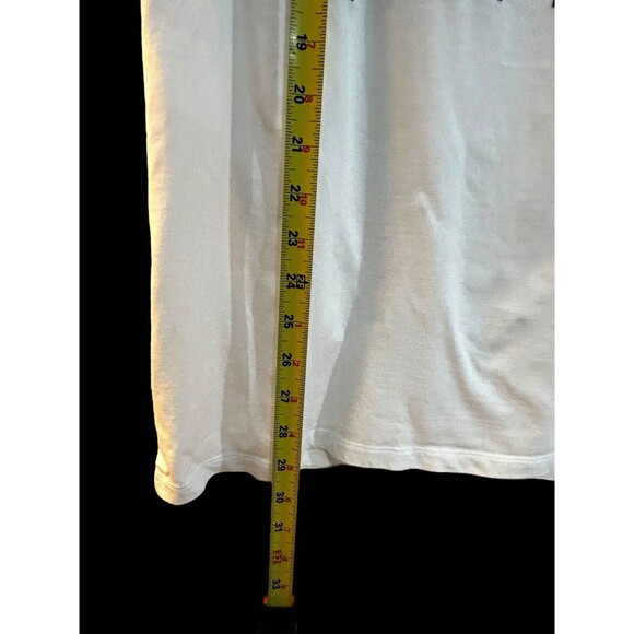 EUC Tommy Hilfiger Size XL White Tee Shirt Block Logo Men’s Short Sleeve Big H - Picture 8 of 8